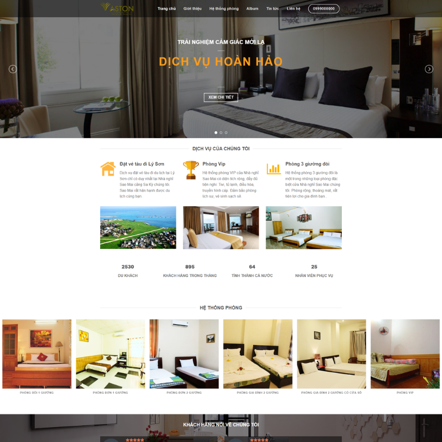 Web mẫu khách sạn 01