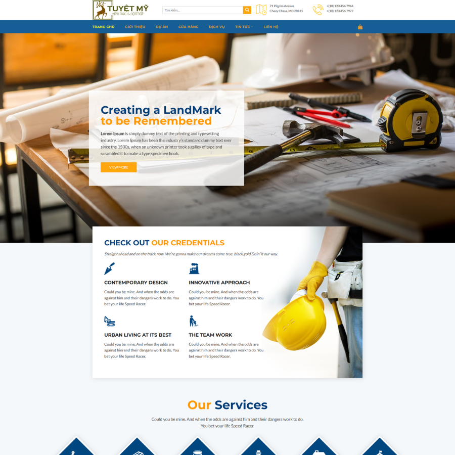Web mẫu nội thất 06
