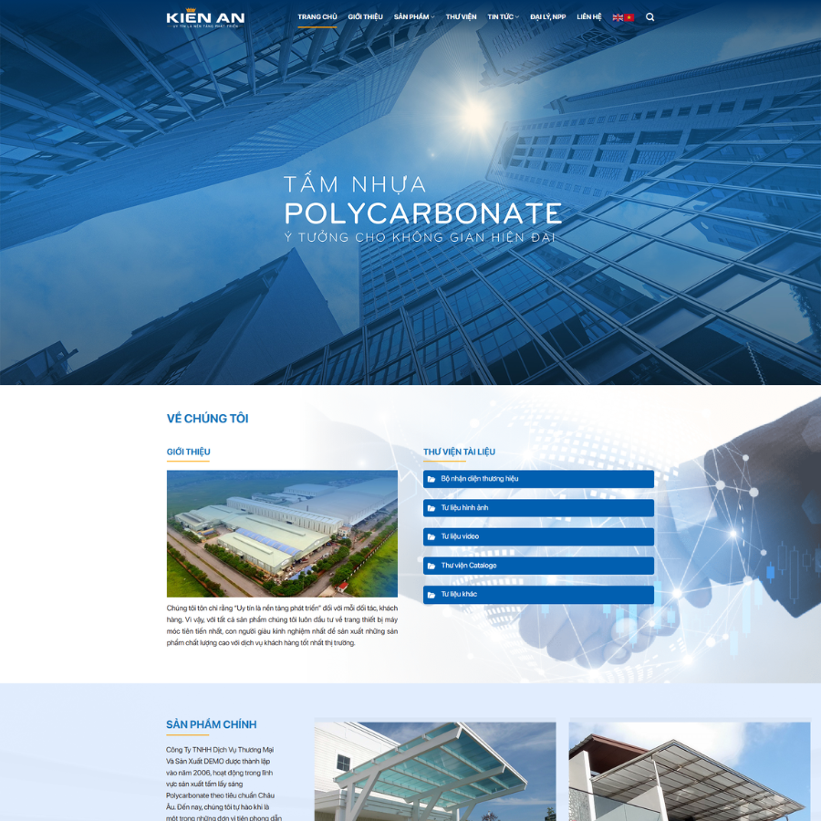 Web mẫu nội thất tấm lót